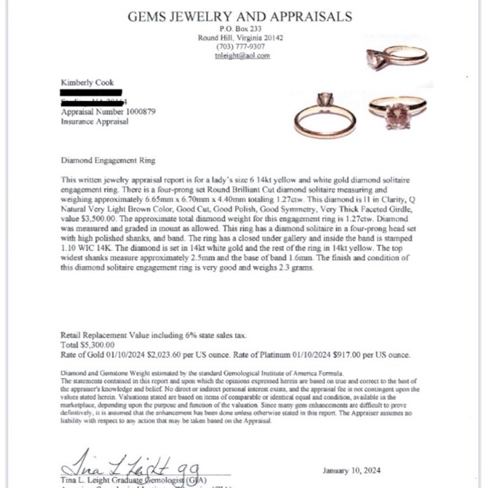 1.27ctw Champagne Diamond Solitaire Ladies Engagement Gold Ring w/ Gift Box - Picture 13 of 14